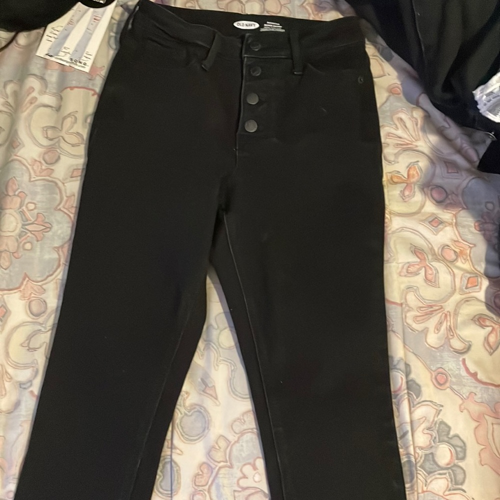 black high rise skinny jeans size 2